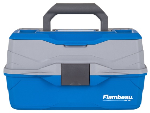 [FLM/6382TB] Tackle Box, Hard 2-Tray Blue