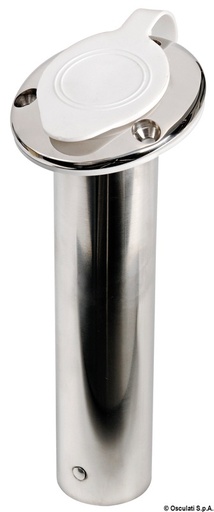 [LEW/1750-30] Rod Holder, Unseen-Bolt Stainless Steel AISI316 30º with Cap