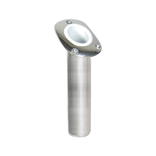 [LEW/6159-6174] Rod Holder, Stainless Steel Cast 30º iØ1-5/8" Length:8-5/8"