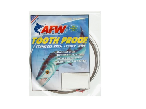 [AFW/S04C-0] Leader Wire, Stainless Steel Toothproof 38Lb Test 30' Coil