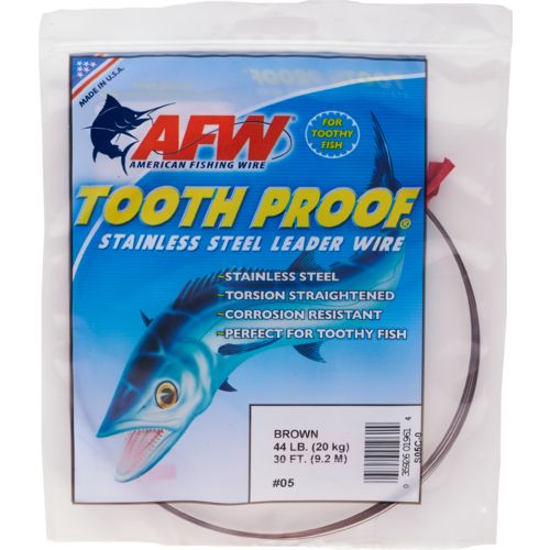 [AFW/S05C-0] Leader Wire, Stainless Steel Toothproof 44Lb Test 30' Coil