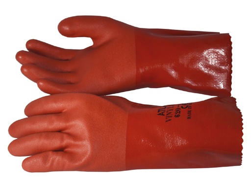 [WPA/60036] Gloves, Thick PVC Large Orange Cuff