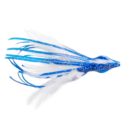 [CHL/DD-01-14] Lure, Dolphin Delight 4.5" 1/4oz Blue White Rigged