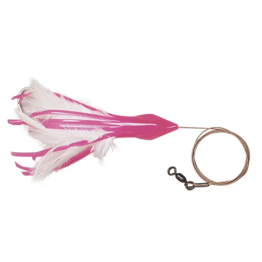 [CHL/DD-13-14] Lure, Dolphin Delight 4.5" 1/4oz Pink White Rigged