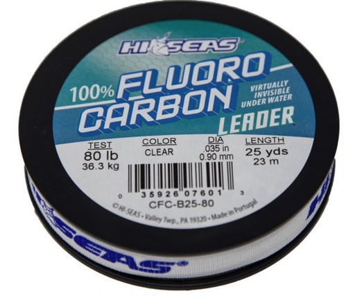 [HSS/CFC-B25-80] Fluorocarbon Leader, 80Lb 25Yd Clear