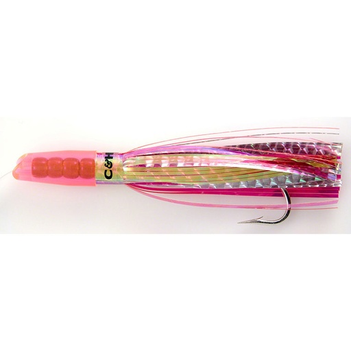 [CHL/RJR-26] Lure, Rattle Jet 6-3/4" Pearl Pink Silver Mylar Rigged