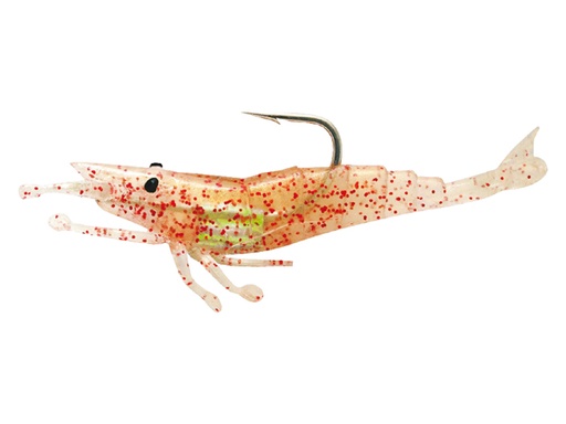 [STM/WLSP03NTFO] Lure, WildEye Live Shrimp 3" Natural Fluorescent Orange