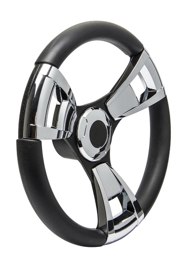 [TEL/SW60105P] Steering Wheel, "Armada" EVA Soft Touch Black