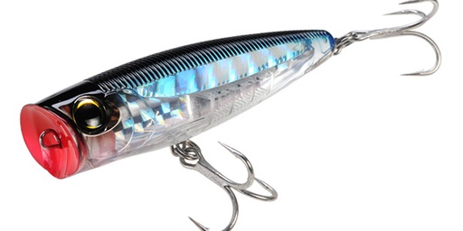 [YZR/R1168CPSH] Lure, 3D Popper Float 4.75" 1.5oz Shad