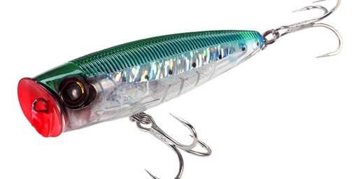 [YZR/R1168CPNI] Lure, 3D Popper Float 4.75" 1.5oz Sardine