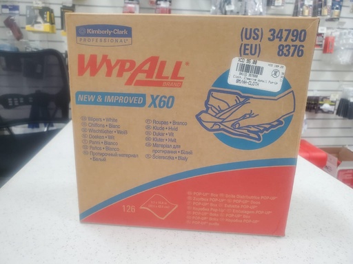 [BM/HH-CLOTH] Cloth, Cleaning Wypall Pop-Up 60Pk