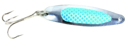 [SSK/SES150-BLU] Spoon, Chrome 1-1/2oz Blue Prism