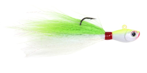 [SSK/SSBTJ2-CW] Jig, Bucktail Nickel Hook 2oz Chartreuse White