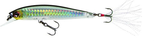 [YZR/R1103PSBL] Lure, 3DB Jerkbait 3-1/2" 3/8oz Prism Silver Black