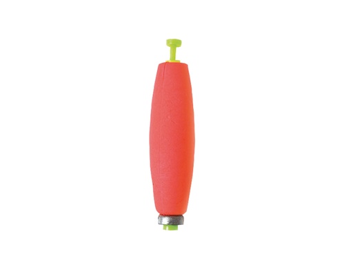 [EGL/07115-001] Float, Weighted Cigar Snap-On 2" Red