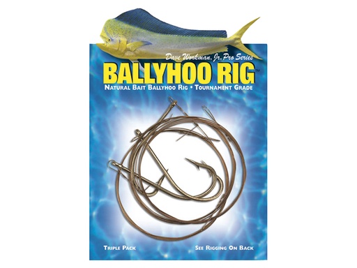 [BNE/00620] Rig, Ballyhoo 6/0 with Bronze Wire Leader 3 Pack