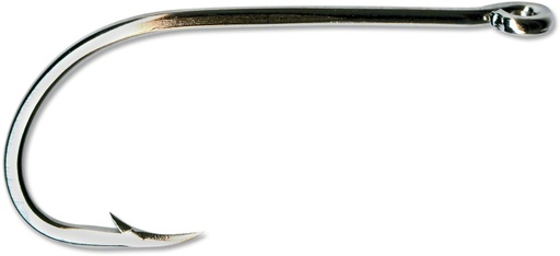 [MTD/92671NI-2-10] Hook, Beak Size 2 Ringed Eye Nickel Plated 10 Pack