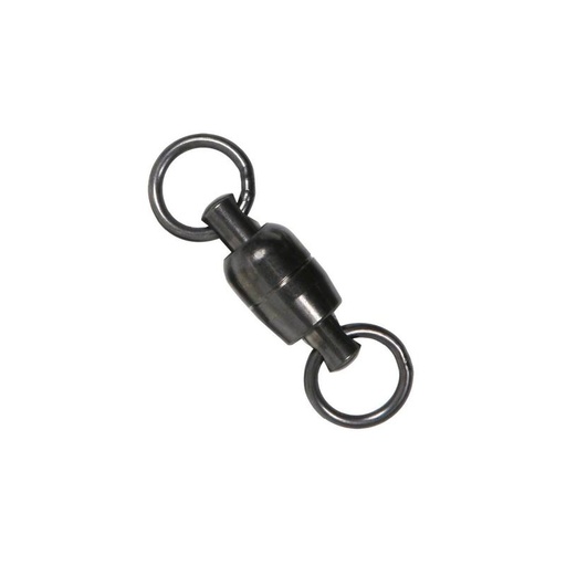 [SSK/BBS4-4PK] Swivel, Ball Bearing 2-Ring 260Lb Stainless Steel Black 4 Pack