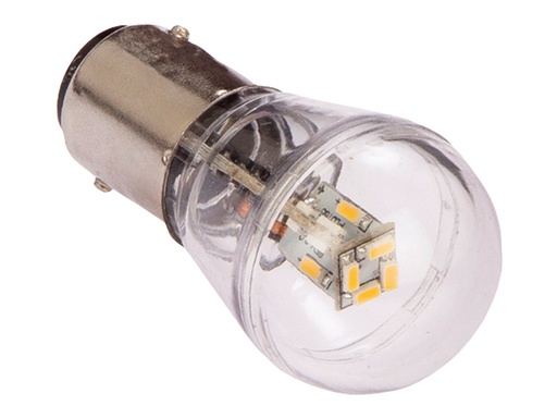 [NAU/BAY15DB75R] LED Bulb Nav, BAY15D 10-35V Red 1.2W 15W Equivalent