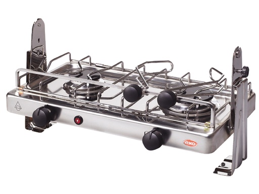 [ENO/624_91] Cooktop with Gimble Kit Stainless Steel 2 Burner