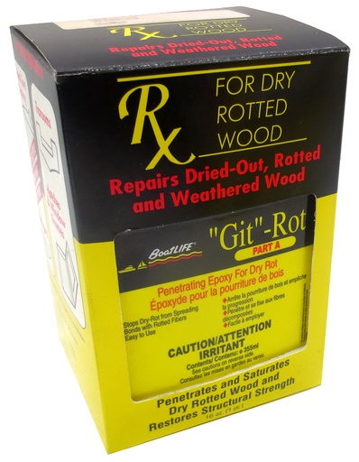 [BLF/1064] Repair Kit, Epoxy for DryRot-Wood 2Part pt Git-Rot