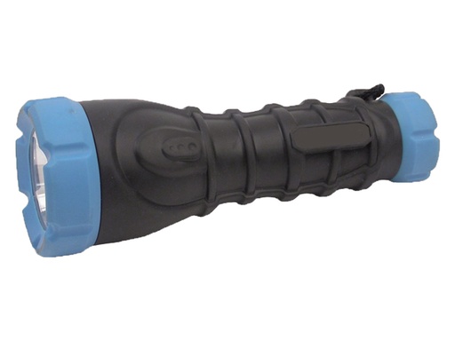 [DOR/41-2968] Flashlight, LED Rubber with 3xAA