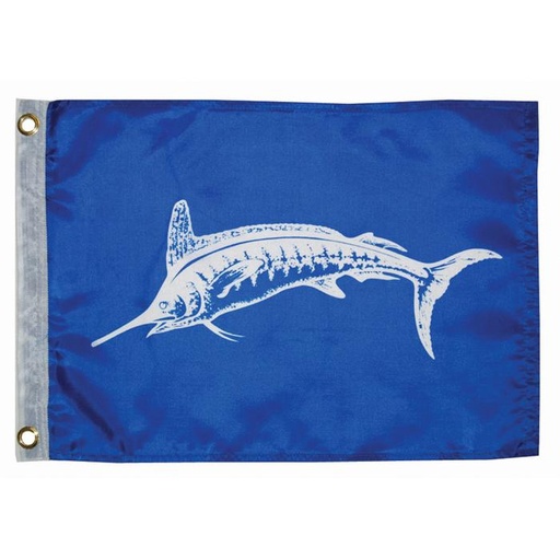 [TAY/3018] Flag, White Marlin 12" x 18"