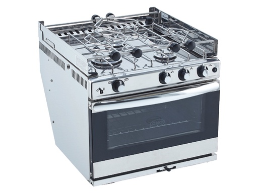 [ENO/023391] Stove, 3Burner/Oven/Grill All Stainless Steel 'Le Bretagne'