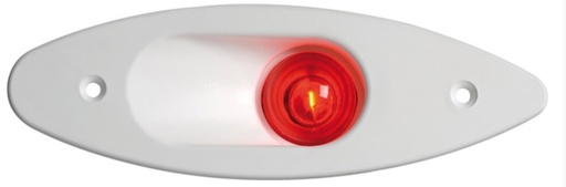 [OSC/1112911] Navigation Light, Built-in ABS White Frame Red Lens