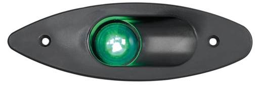 [OSC/1112902] Navigation Light, Built-in ABS Black Frame Green Lens