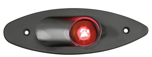 [OSC/1112901] Navigation Light, Built-in ABS Black Frame Red Lens