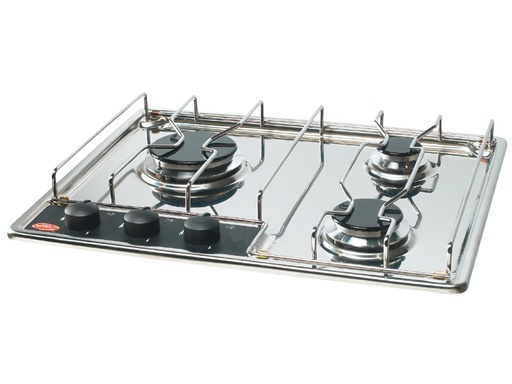 [ENO/4330_04] Stove Top, 3Burner Hob Stainless Steel Build-In