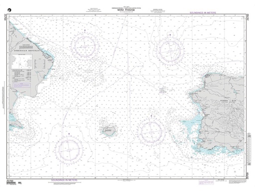 [DMA/25700] Chart, Dominican Rep. East/ Mona Passage, 36 x 48"