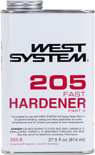 [WES/205-B] Epoxy Hardener, Fast 205-B 0.86Qt