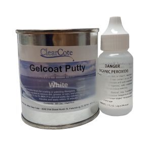 [CLC/138702] Gelcoat, Putty Kit White 0.5 Pint