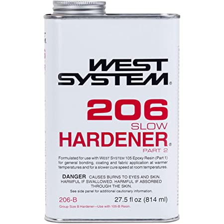 [WES/206-B] Epoxy Hardener, Slow 206-B 0.86Qt