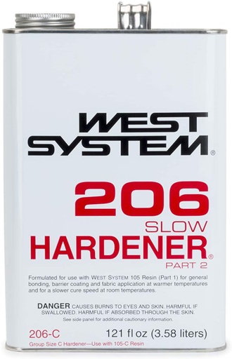 [WES/206-C] Epoxy Hardener, Slow 206-C 0.94Gal