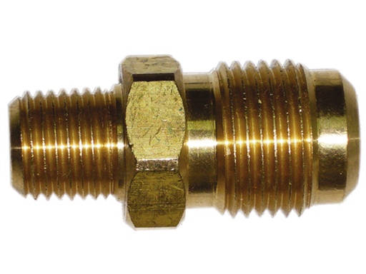 [FF/1/4F1/8P] Connector Flare 1/4 x 1/8Mpt Brass