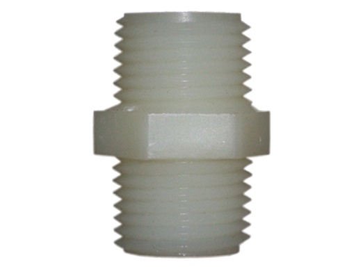 [FNT/N14] Pipe Nipple, Male Thread:1/4" HexNut-Tight Nylon