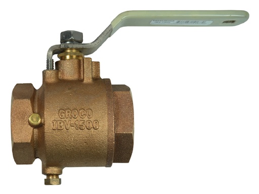 [GRO/IBV-250] Ball Valve, Bronze IBV 1/4Fpt Full-Flow