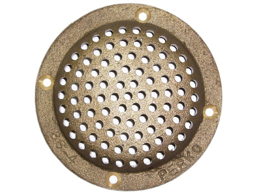 [PRK/0086003PLB] Hull Strainer, Round oØ:3.5" Bronze fit-on 1" Thru-Hull