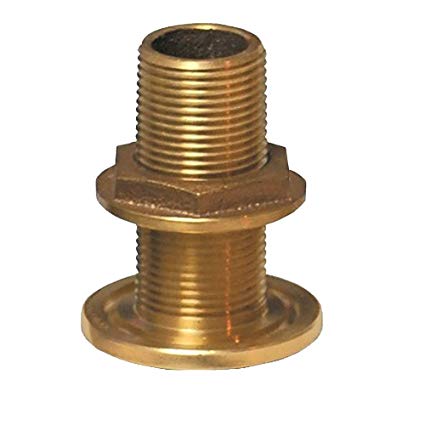 [GRO/TH-750-W] Thru-Hull, Full-Thread:3/4" Length:2.2" Mushroom Head Bronze