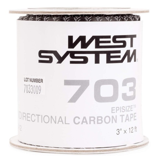 [WES/703-12] Carbon Fiber Tape, Unidirectional Width 3" Length:12'