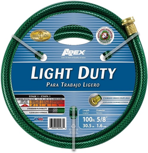 [FLH/14000488] Hose, Garden 5/8" x 100' 3-Ply Light Duty