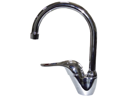 [AMB/132-0102-CP] Faucet, Stasis Hot&Cold-Mixer Lever Hi-Arch Galley