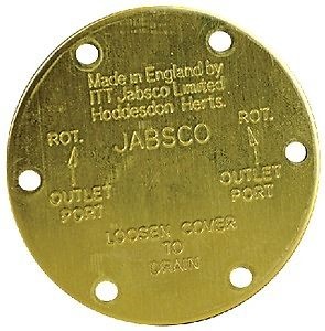 [JAB/11830-0000] End Cover Plate, Round 6Screw-CircleØ65mm Brass