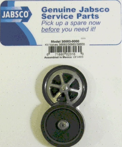 [JAB/30003-0000] Valve Set, oaØ:1-7/8" with 6Triangl-Hole In&Out 2/Pc