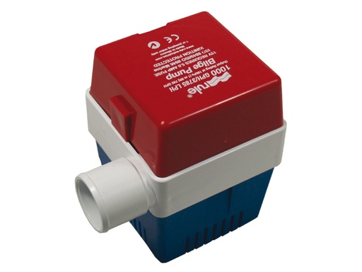 [RUL/20A] Bilge Pump, Submersible 1000GpH 12V Square Port:1-1/8"