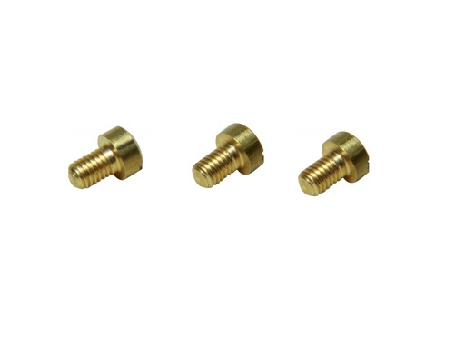 [JAB/91002-0010] End Screw Kit, Brass #8-32 Length:1/4" Slotted 3 Pack