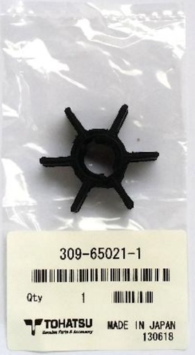 [TOH/309-65021-1] Impeller, 6 Blade for 2 to 3.5hp